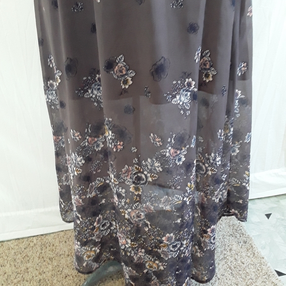Xhileration Boho Floral Chiffon Maxi Dress - Picture 4 of 8